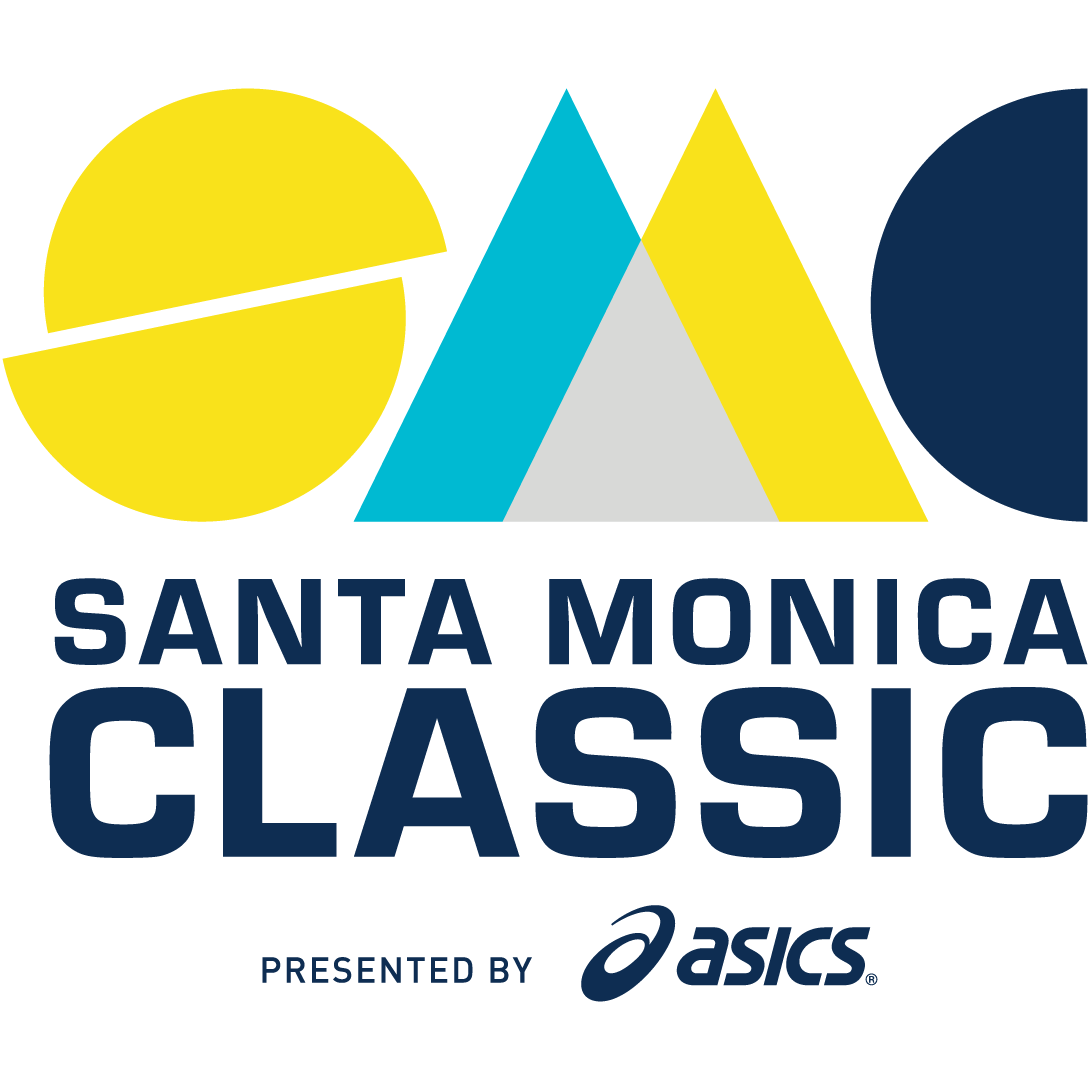 Santa Monica Classic Logo Stacked On White