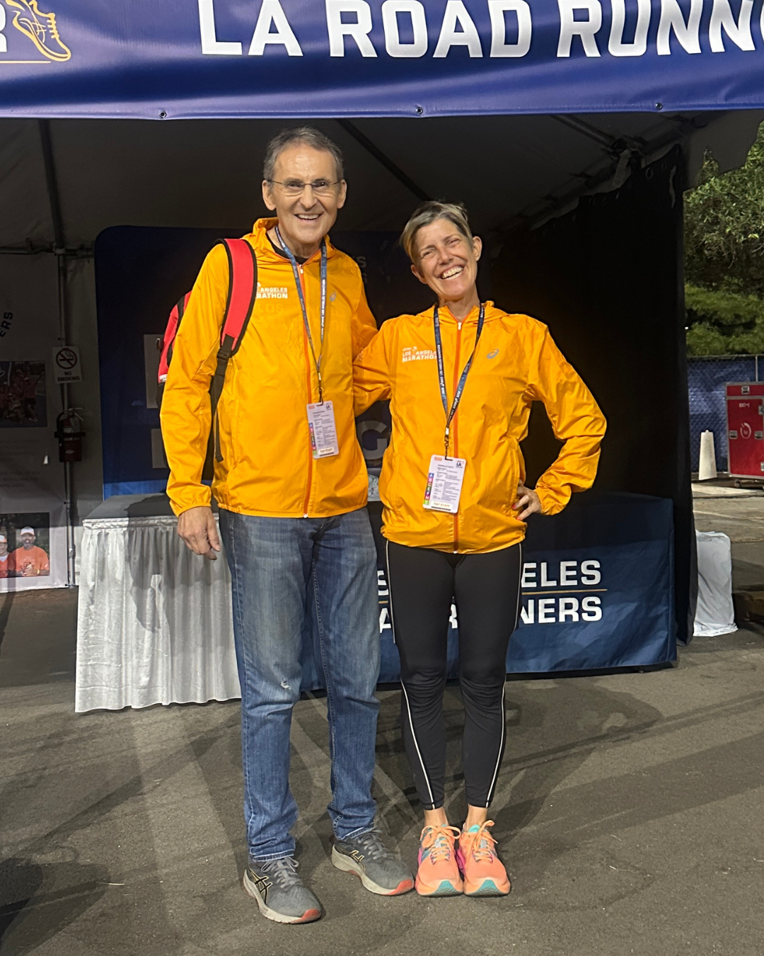 Coach David and Lucie at LA Marathon Expo